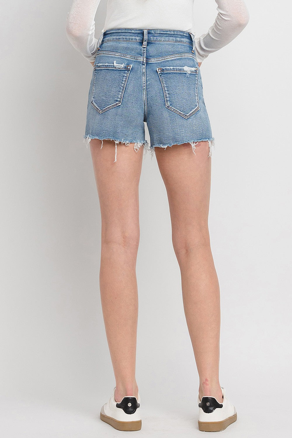 High Rise Denim Shorts